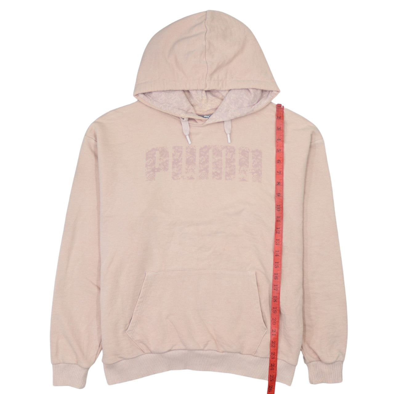 Puma Womens Pink Pullover Hoodie Size 12 Regular Fit