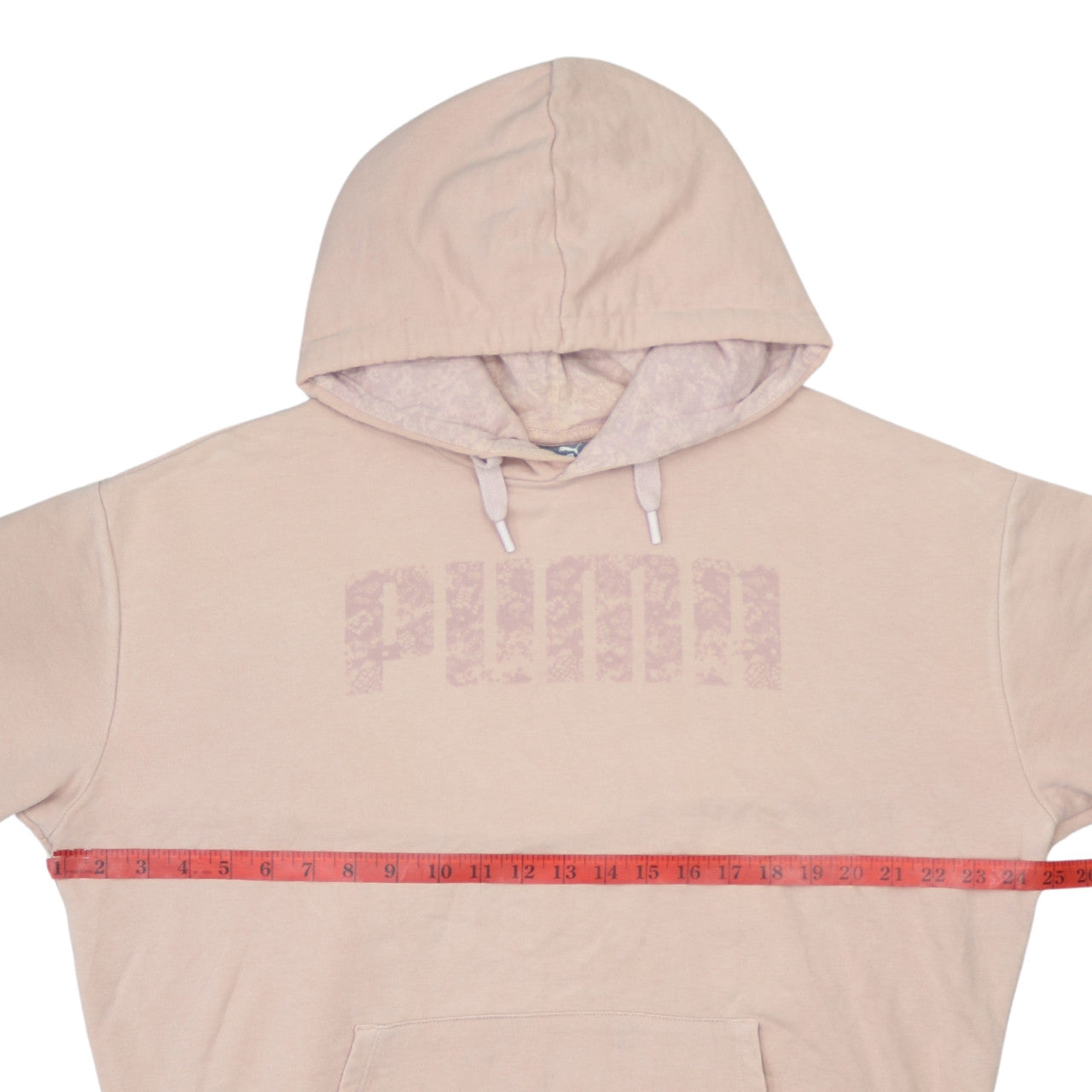 Puma Womens Pink Pullover Hoodie Size 12 Regular Fit