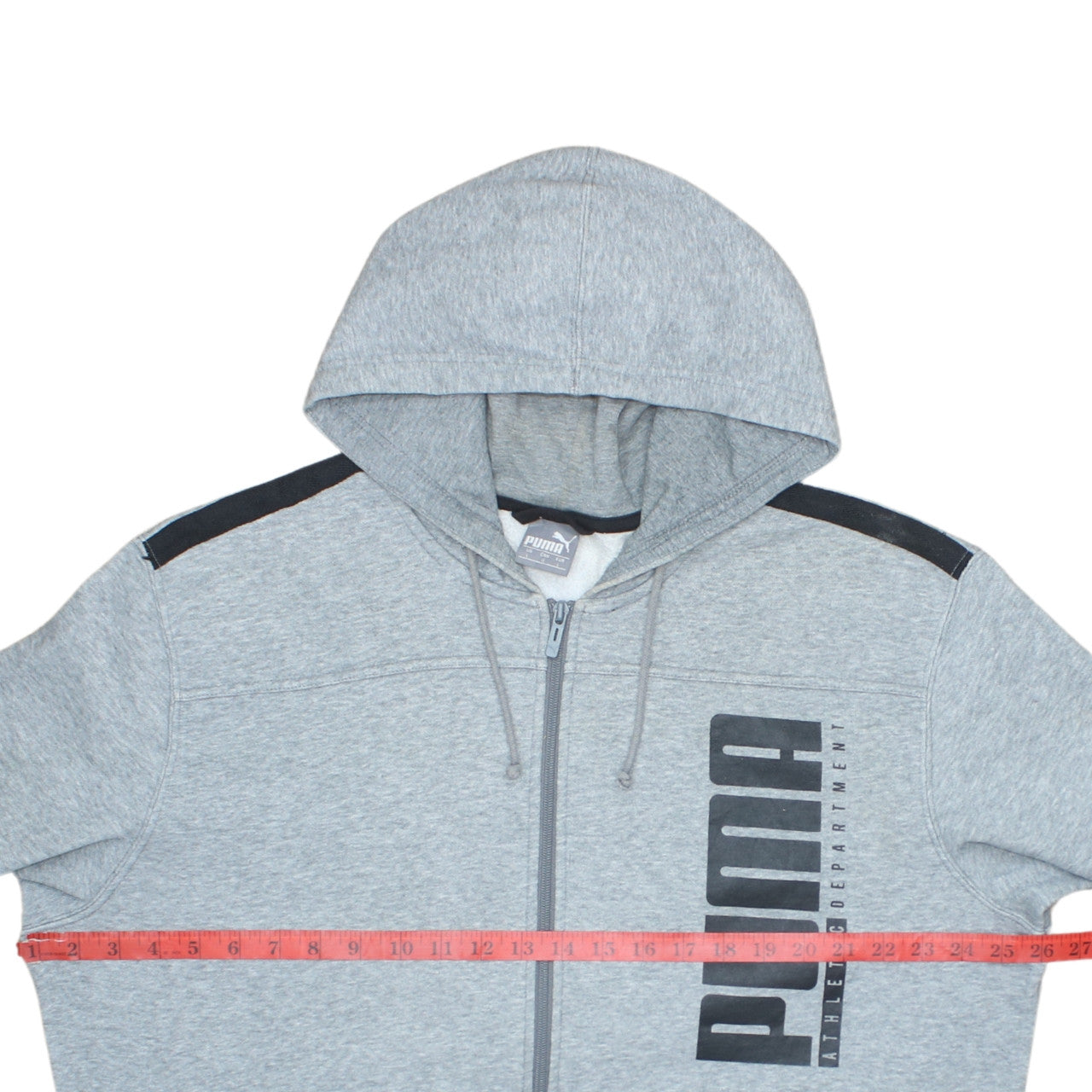 Mens UK Size L PUMA Grey Full Zip Hoodie