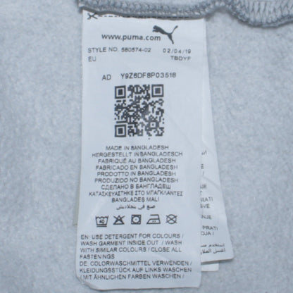 Mens UK Size L PUMA Grey Full Zip Hoodie