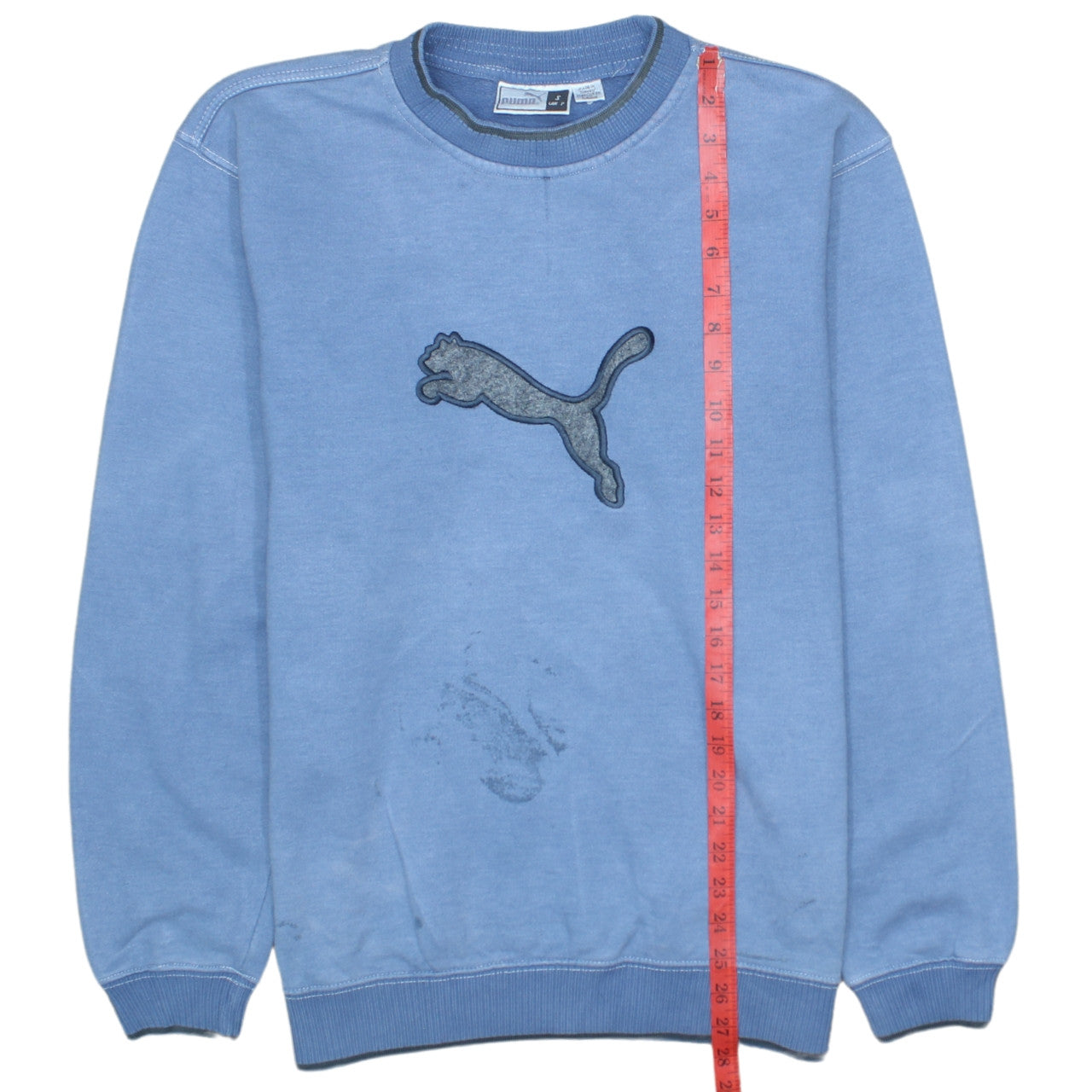 Mens UK Size S PUMA Blue Pullover Sweatshirt