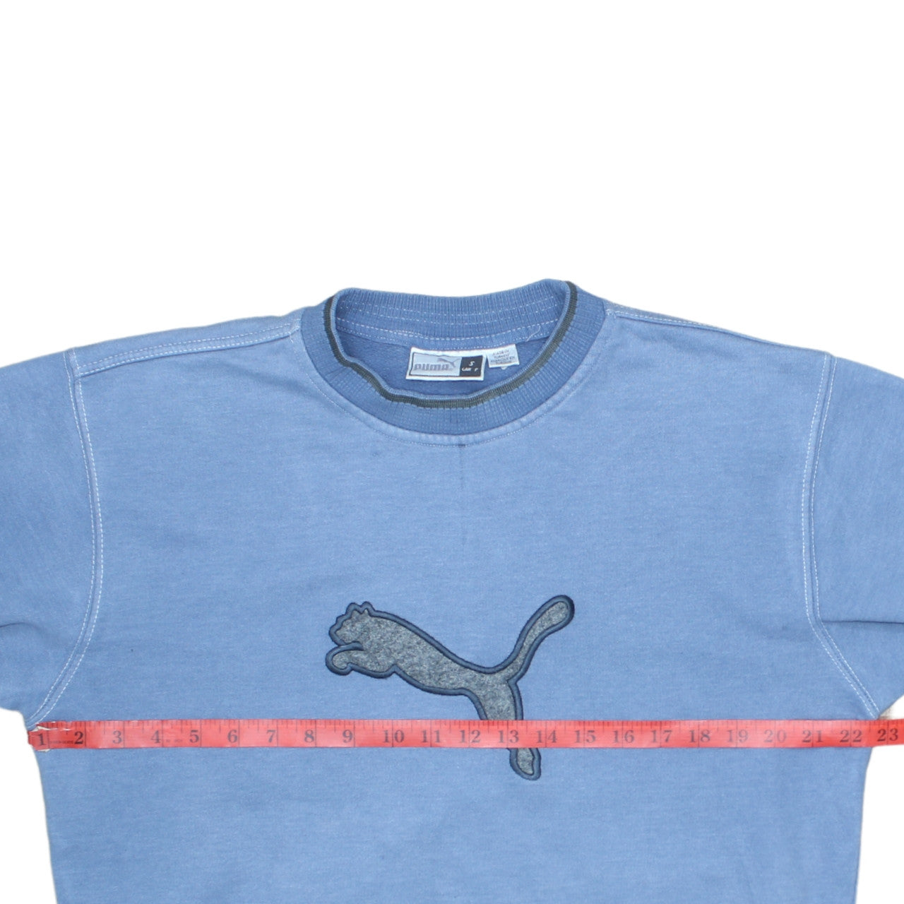 Mens UK Size S PUMA Blue Pullover Sweatshirt