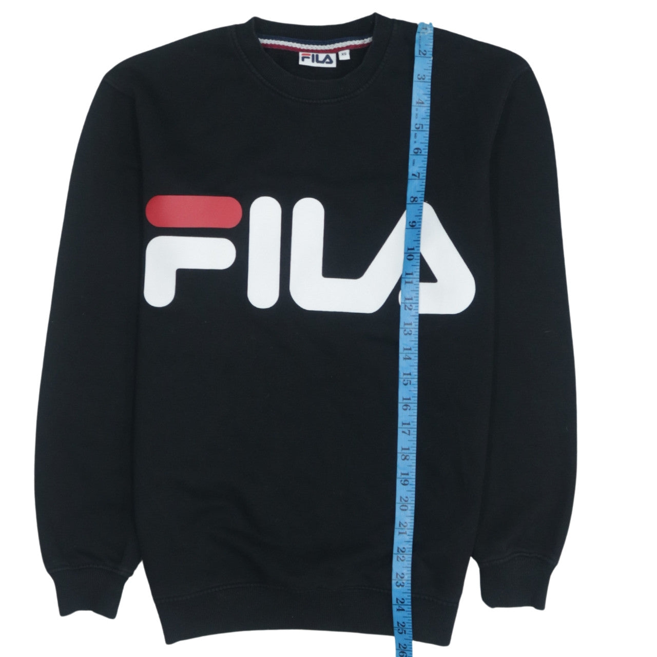 Mens UK Size XS FILA Black Pullover Sweatshirt