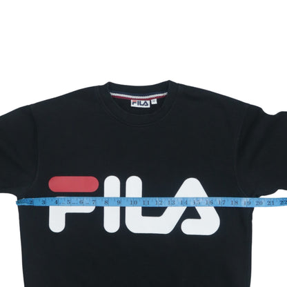 Mens UK Size XS FILA Black Pullover Sweatshirt