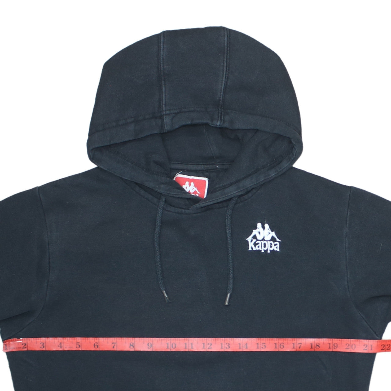 Mens UK Size S Kappa Black Pullover Hoodie