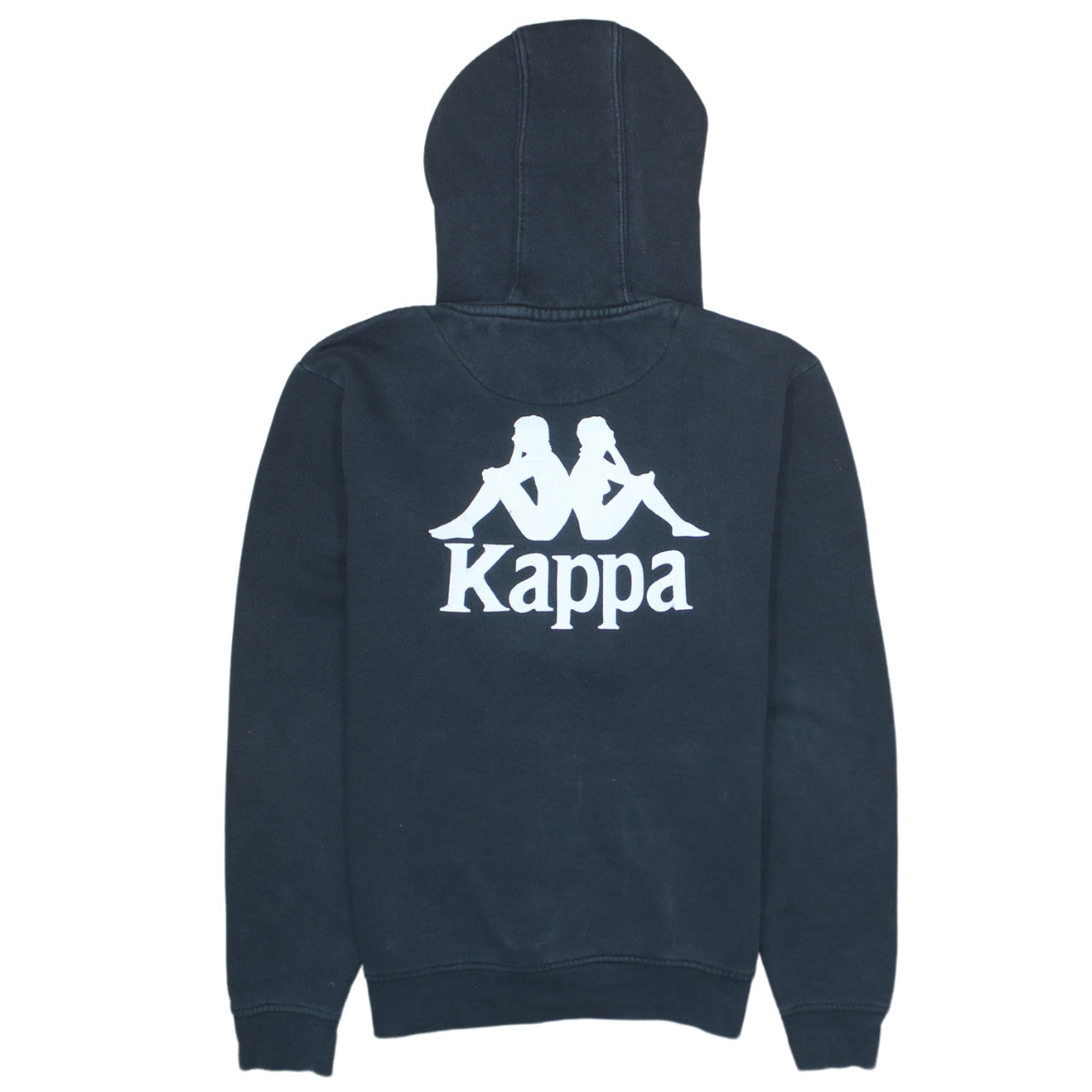 Mens UK Size S Kappa Black Pullover Hoodie