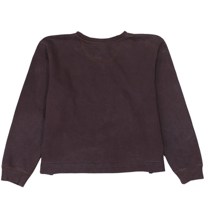 Nike Women’s Brown Sweatshirt XL Cotton Blend Crew Neck Logo