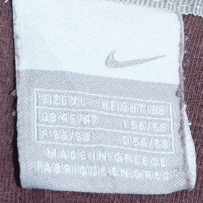 Nike Women’s Brown Sweatshirt XL Cotton Blend Crew Neck Logo