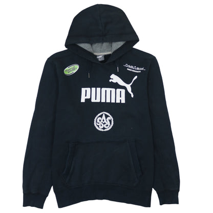 Mens UK Size M PUMA Black Pullover Hoodie