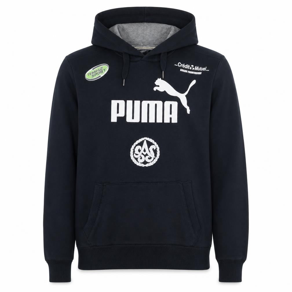 Mens UK Size M PUMA Black Pullover Hoodie