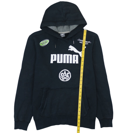Mens UK Size M PUMA Black Pullover Hoodie