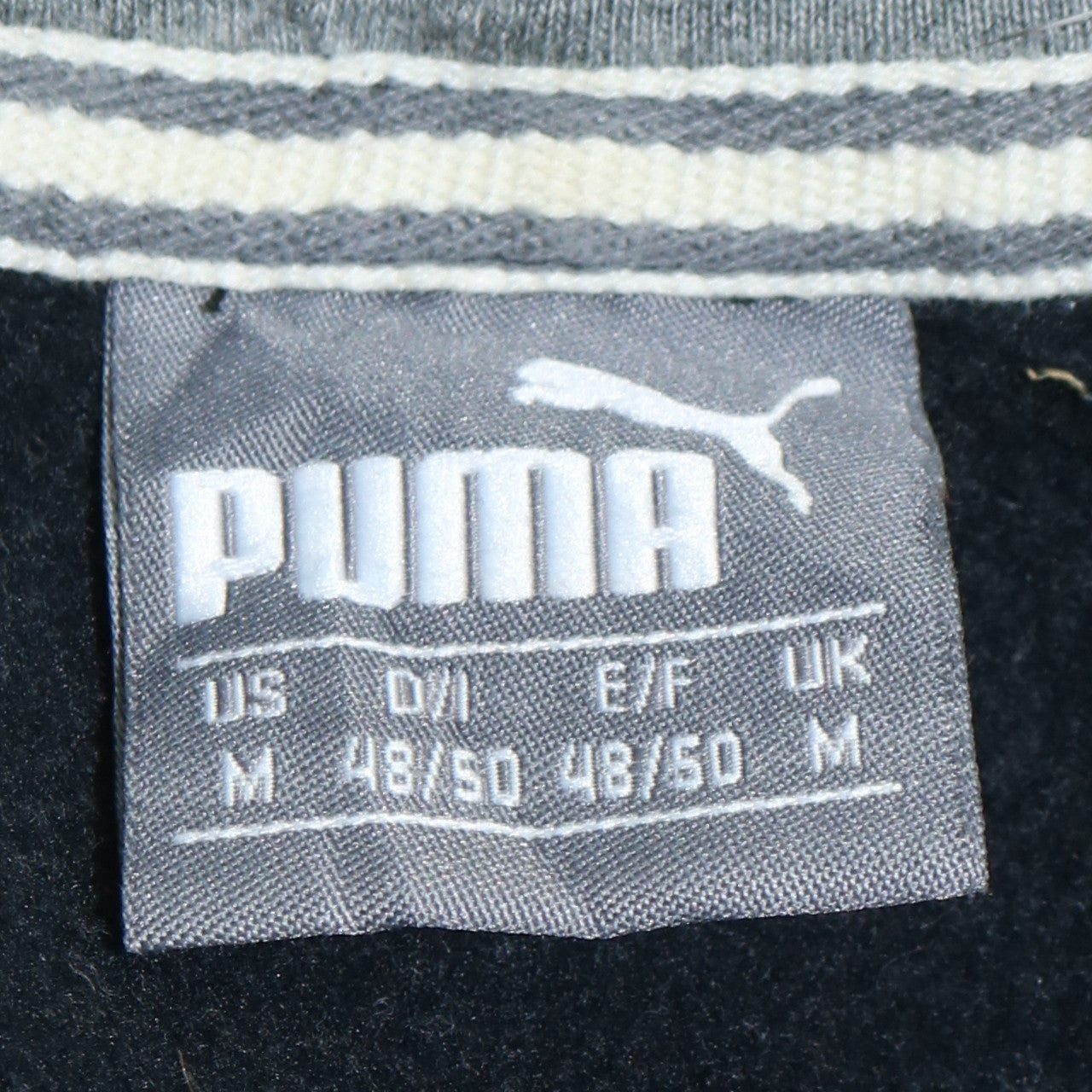 Mens UK Size M PUMA Black Pullover Hoodie