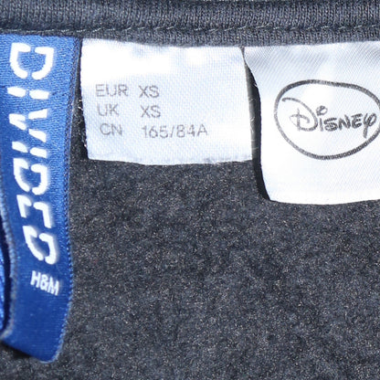 Womens UK Size XS Disney Black Pullover Hoodie