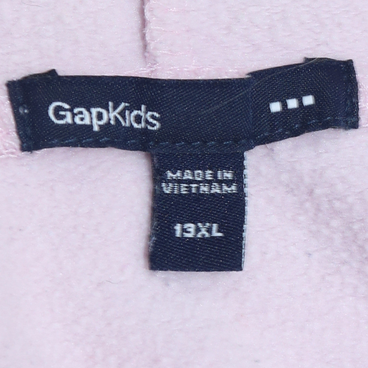 GAP Kids Girls Pink Hoodie 13 Years Pullover Fleece Logo Sweatshirt