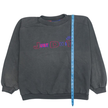 Nike Unisex Black 2XL Pullover Sweatshirt Just Do It Logo