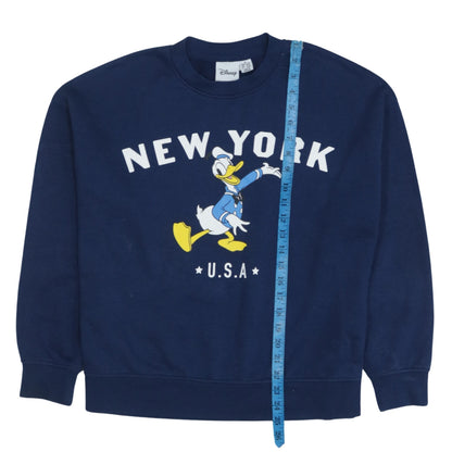 Womens UK Size M Disney Blue Pullover Sweatshirt