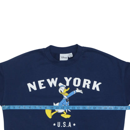 Womens UK Size M Disney Blue Pullover Sweatshirt