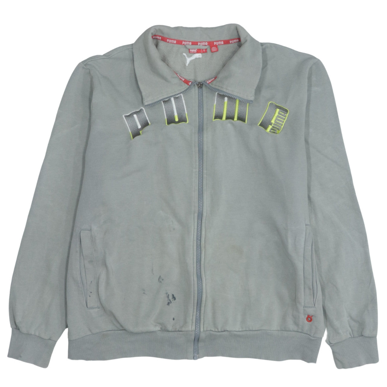 Mens UK Size L PUMA Grey Full Zip Sweatshirt