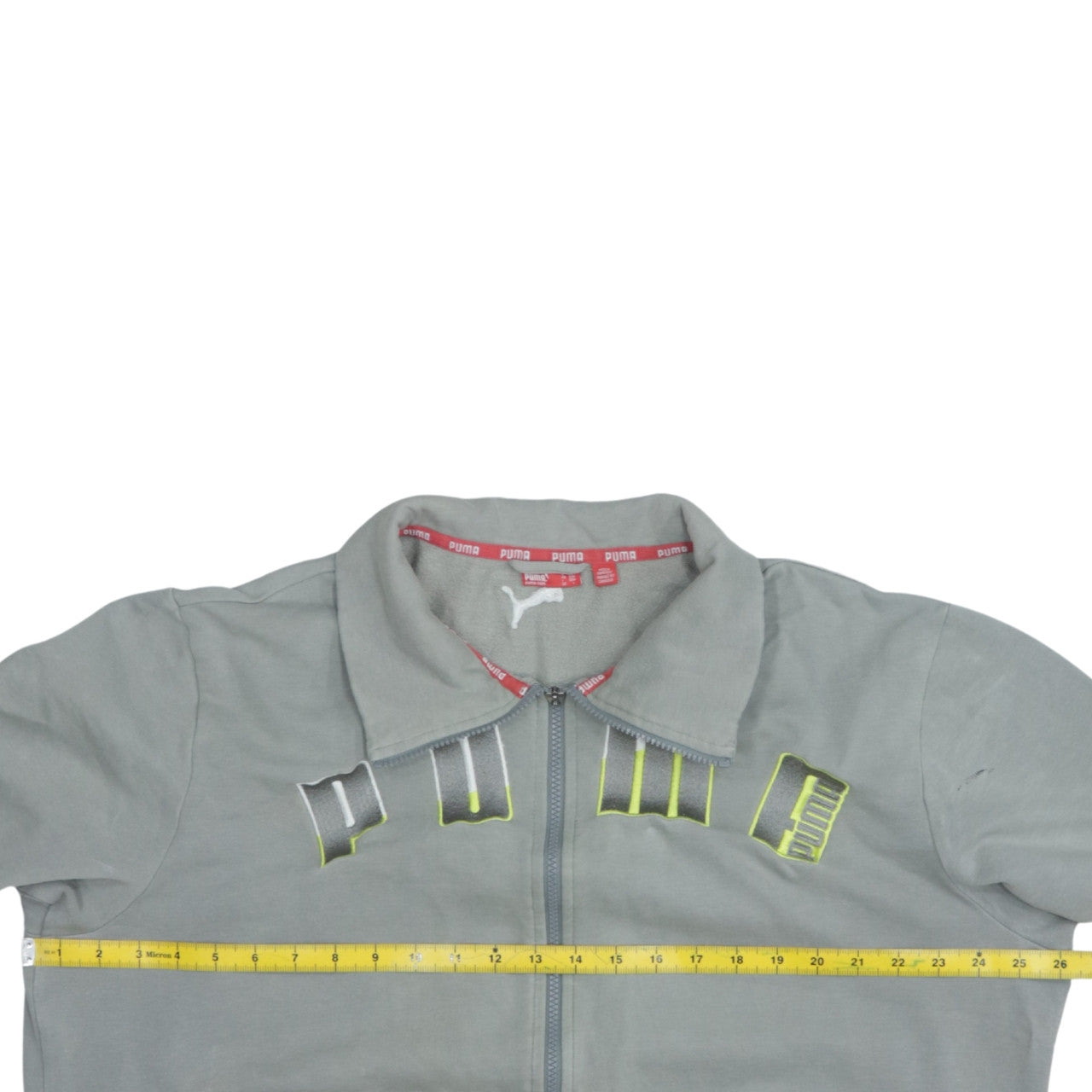 Mens UK Size L PUMA Grey Full Zip Sweatshirt