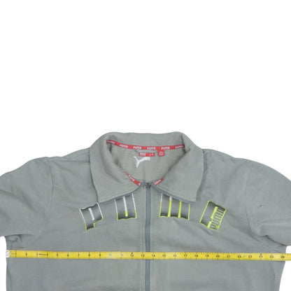 Mens UK Size L PUMA Grey Full Zip Sweatshirt