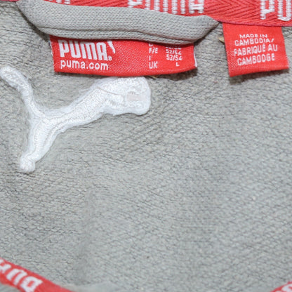 Mens UK Size L PUMA Grey Full Zip Sweatshirt