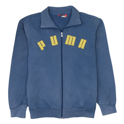 Mens UK Size M PUMA Blue Full Zip Sweatshirt