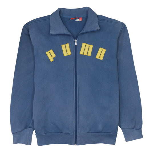Mens UK Size M PUMA Blue Full Zip Sweatshirt