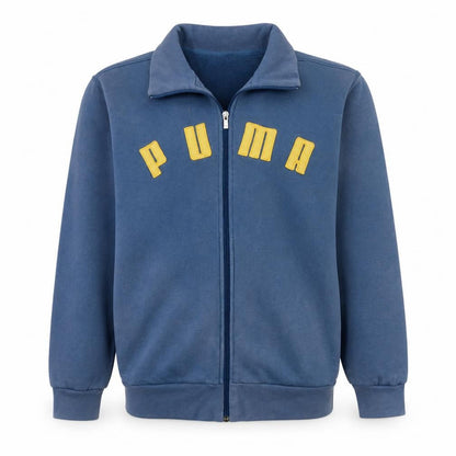 Mens UK Size M PUMA Blue Full Zip Sweatshirt