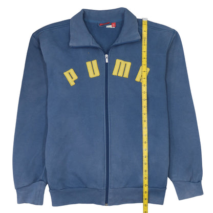 Mens UK Size M PUMA Blue Full Zip Sweatshirt