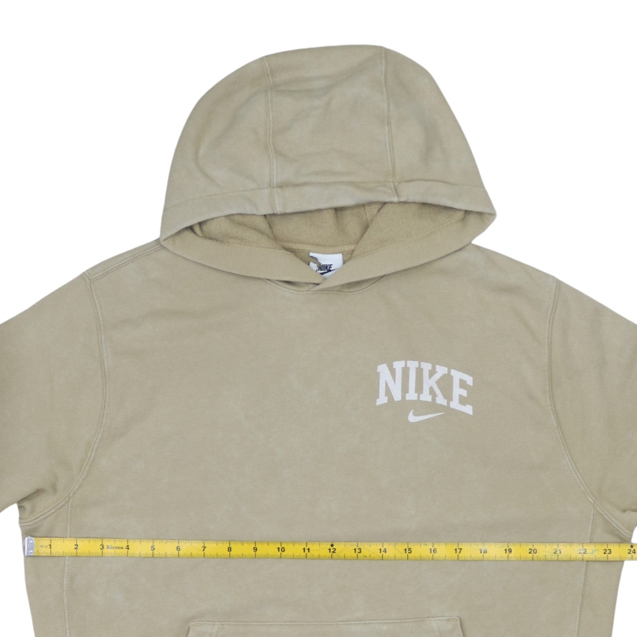 Mens UK Size M Nike Beige Pullover Hoodie