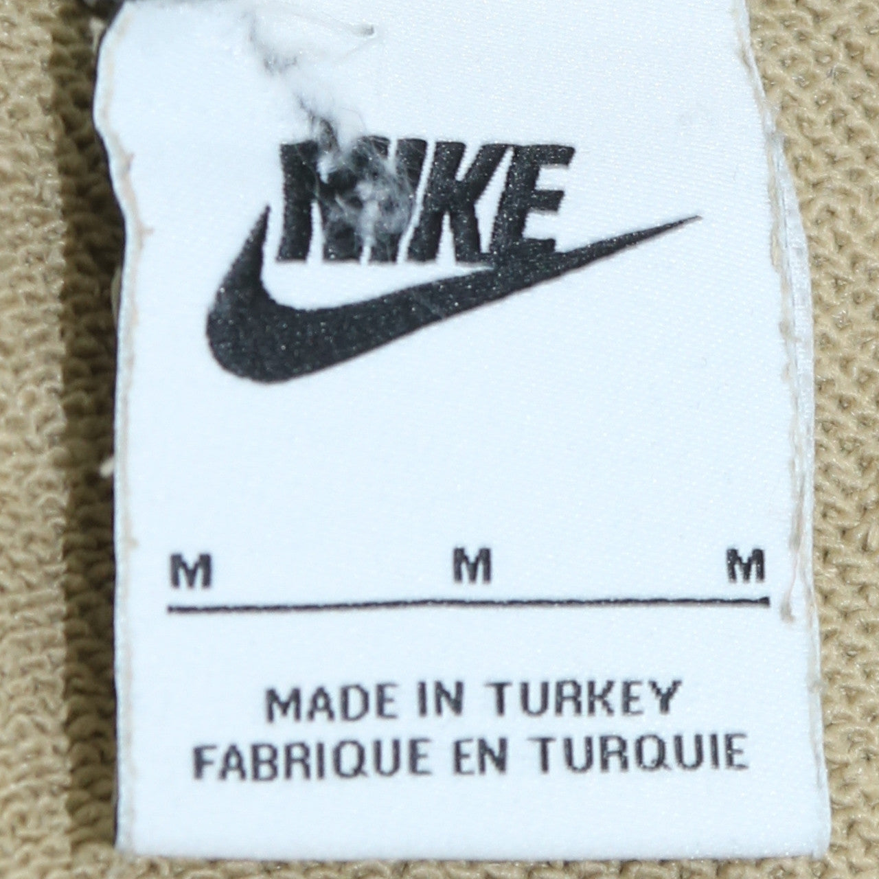 Mens UK Size M Nike Beige Pullover Hoodie