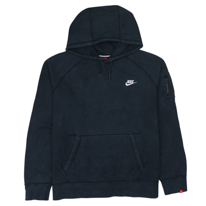 Mens UK Size L Nike Black Pullover Hoodie