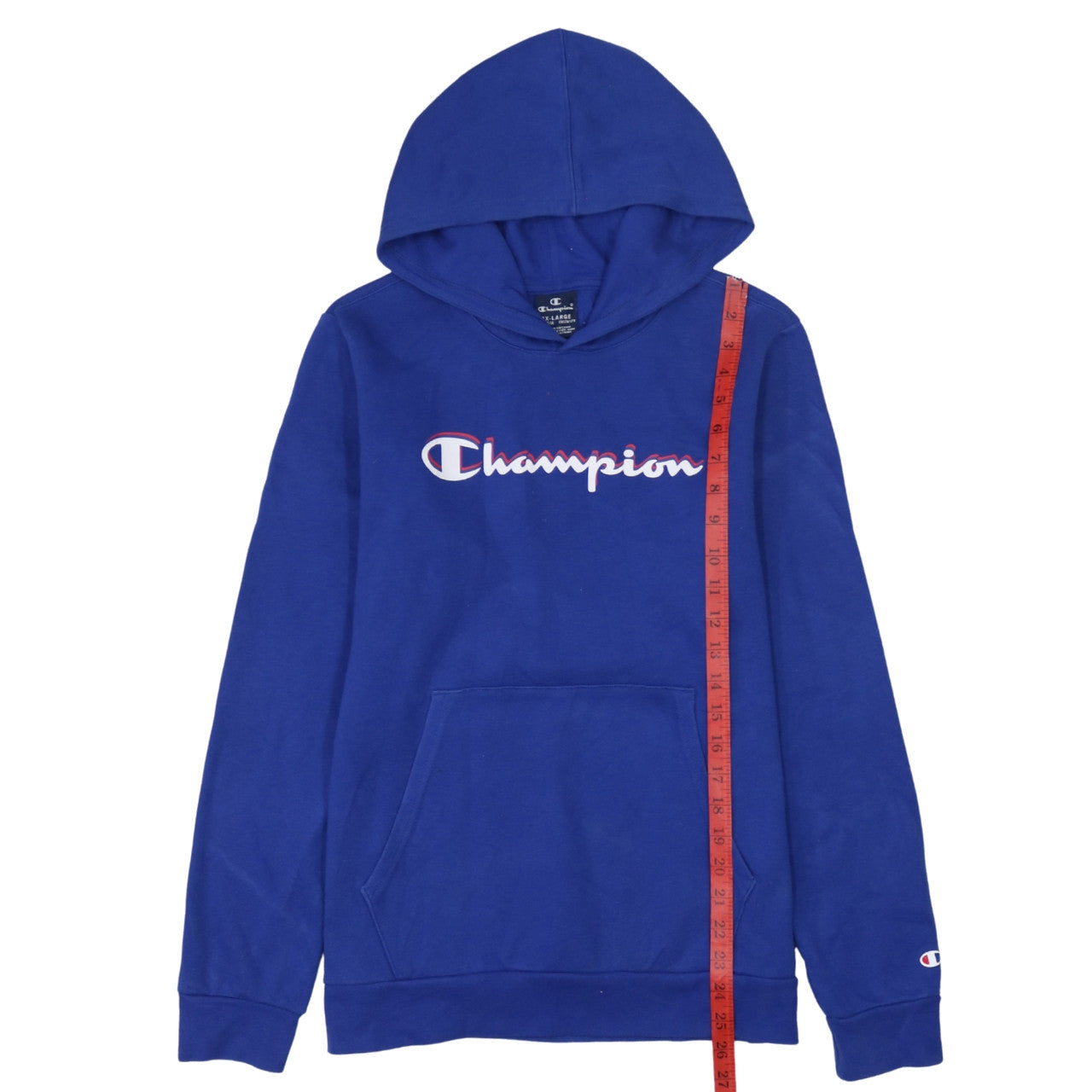 Champion Boys Blue Hoodie Pullover Sweatshirt 15-16 Years Logo Print