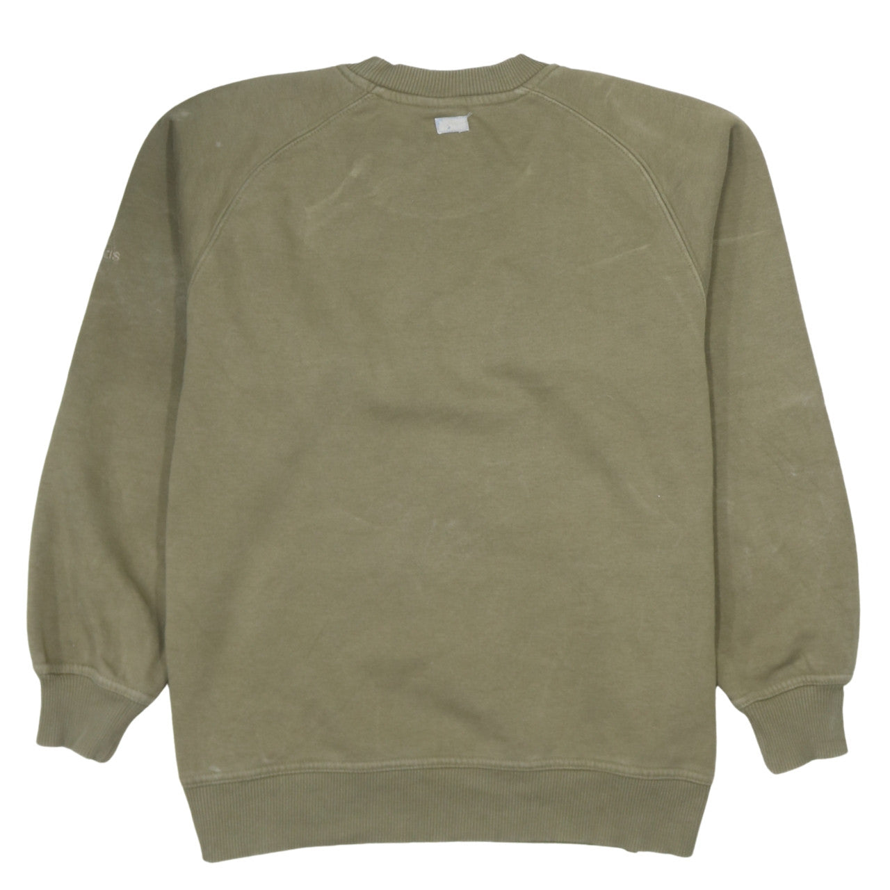 Adidas Boys Green Pullover Sweatshirt 14-15 Years Crew Neck Logo Jumper