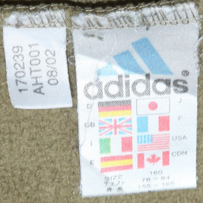 Adidas Boys Green Pullover Sweatshirt 14-15 Years Crew Neck Logo Jumper