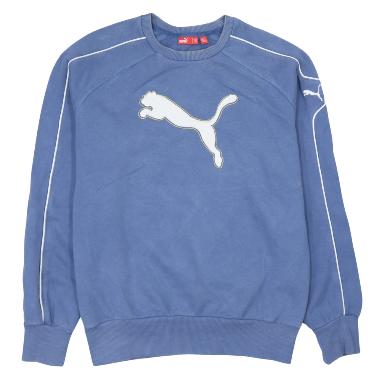Mens UK Size M PUMA Blue Pullover Sweatshirt
