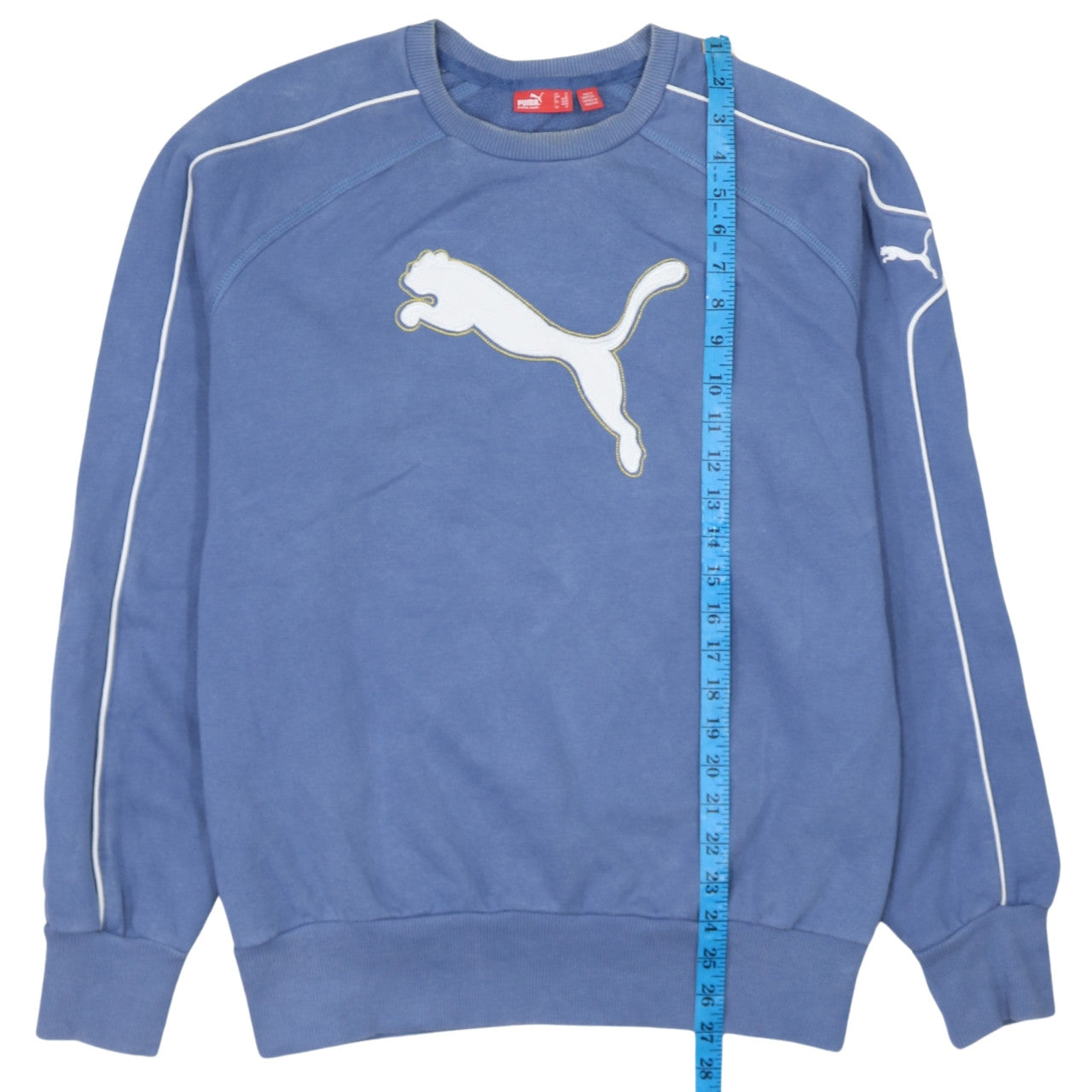 Mens UK Size M PUMA Blue Pullover Sweatshirt