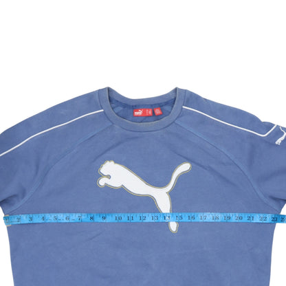 Mens UK Size M PUMA Blue Pullover Sweatshirt