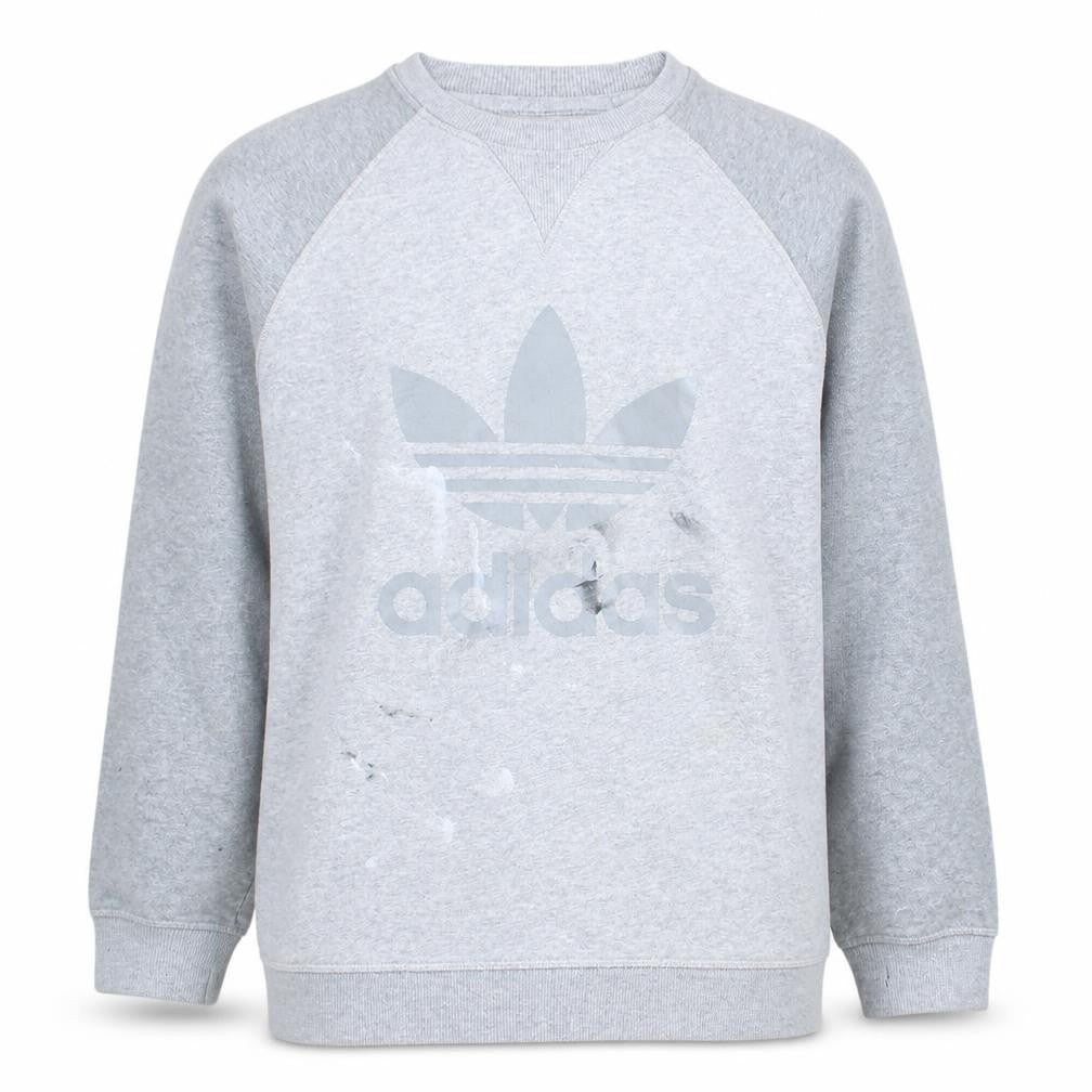 Mens UK Size L adidas Grey Pullover Sweatshirt