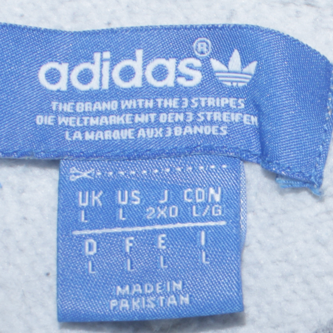 Mens UK Size L adidas Grey Pullover Sweatshirt