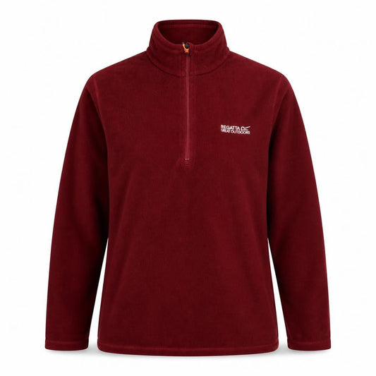 Regatta Women’s Red Fleece Pullover Sweatshirt UK 14 1/2 Zip Outdoor