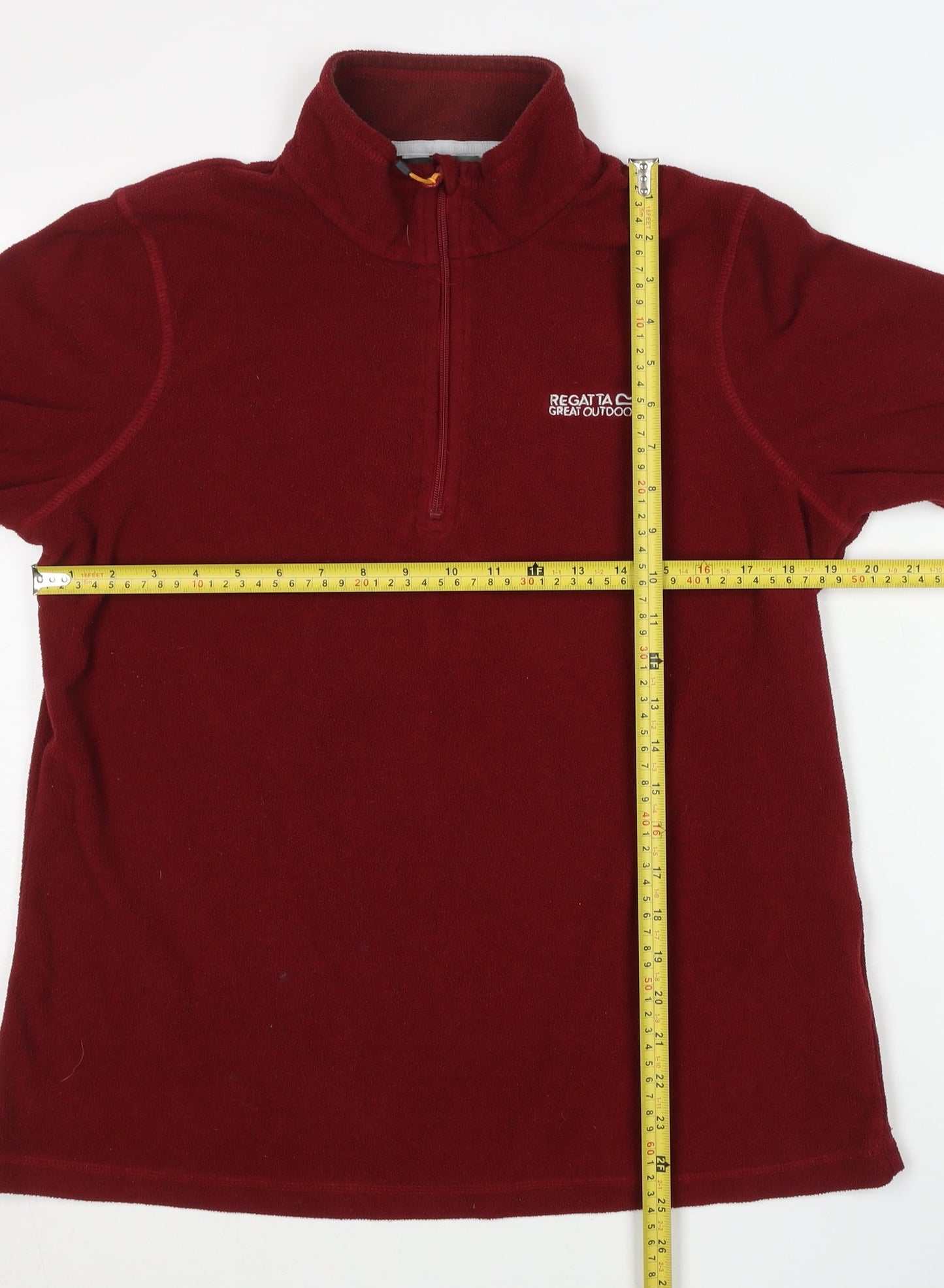Regatta Women’s Red Fleece Pullover Sweatshirt UK 14 1/2 Zip Outdoor