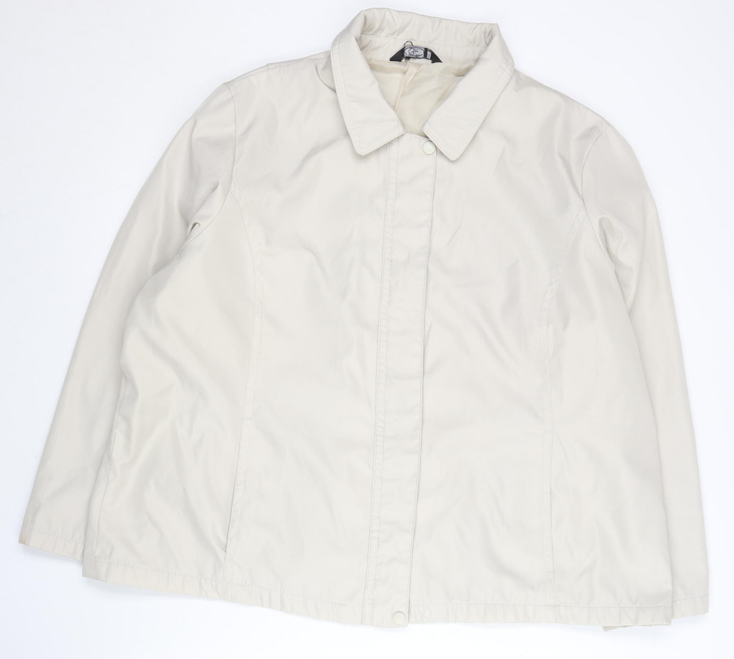 Womens UK Size XL BM Beige Basic Jacket