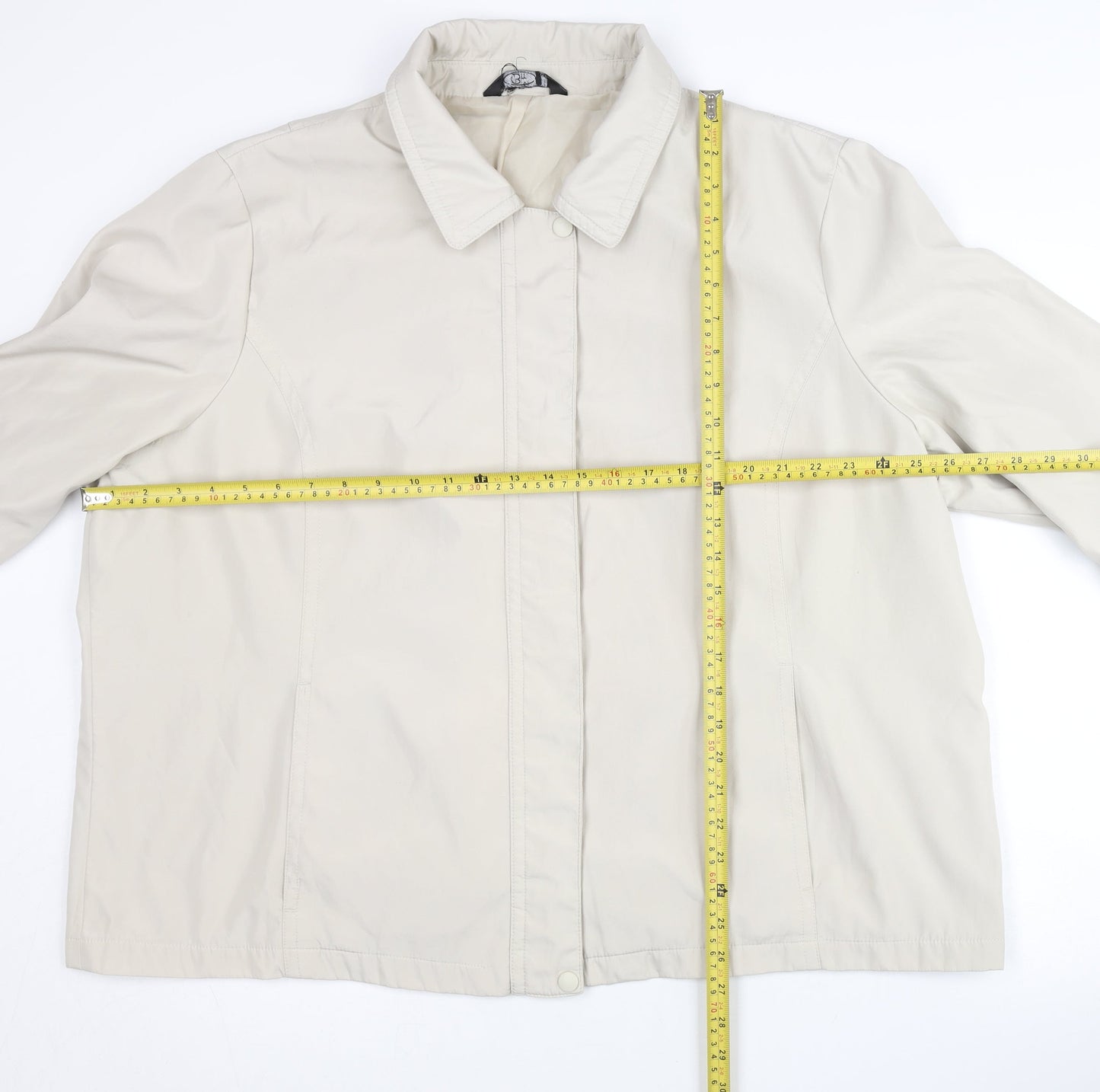Womens UK Size XL BM Beige Basic Jacket