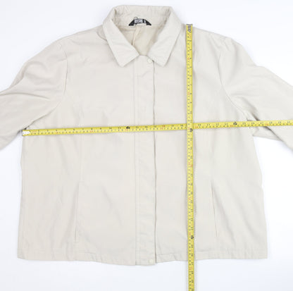 Womens UK Size XL BM Beige Basic Jacket