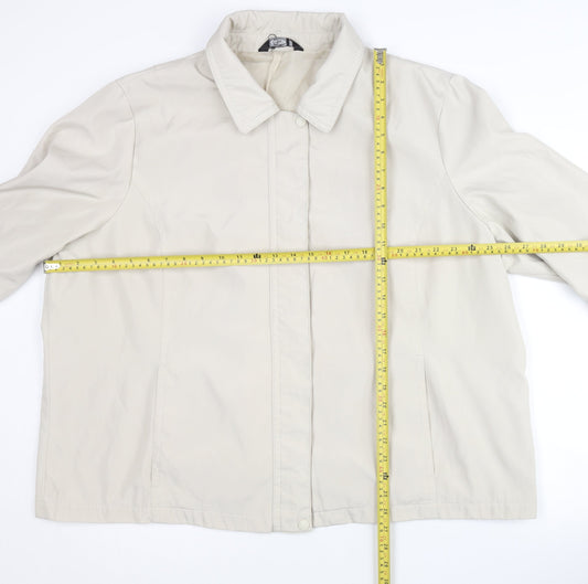 Womens UK Size XL BM Beige Basic Jacket