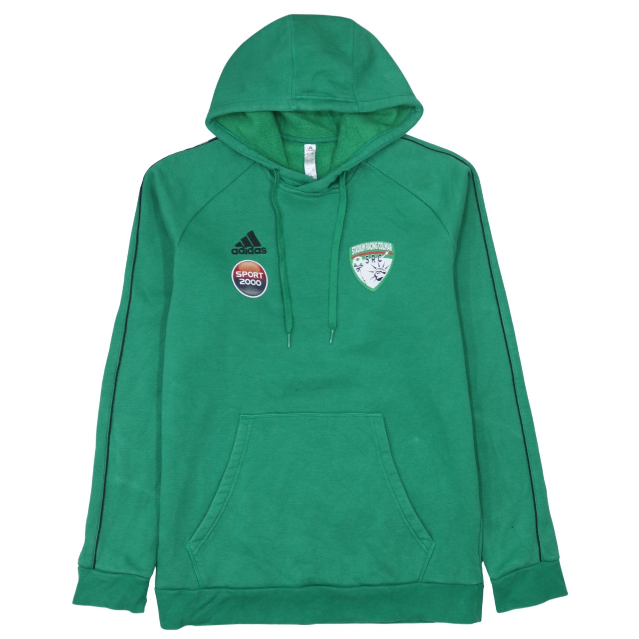 Mens UK Size L adidas Green Pullover Hoodie