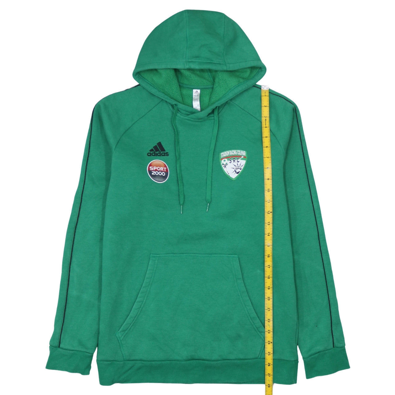 Mens UK Size L adidas Green Pullover Hoodie