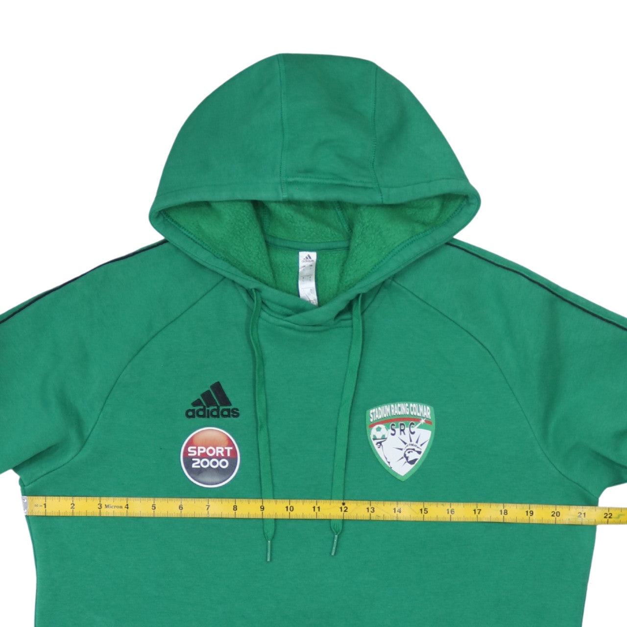 Mens UK Size L adidas Green Pullover Hoodie