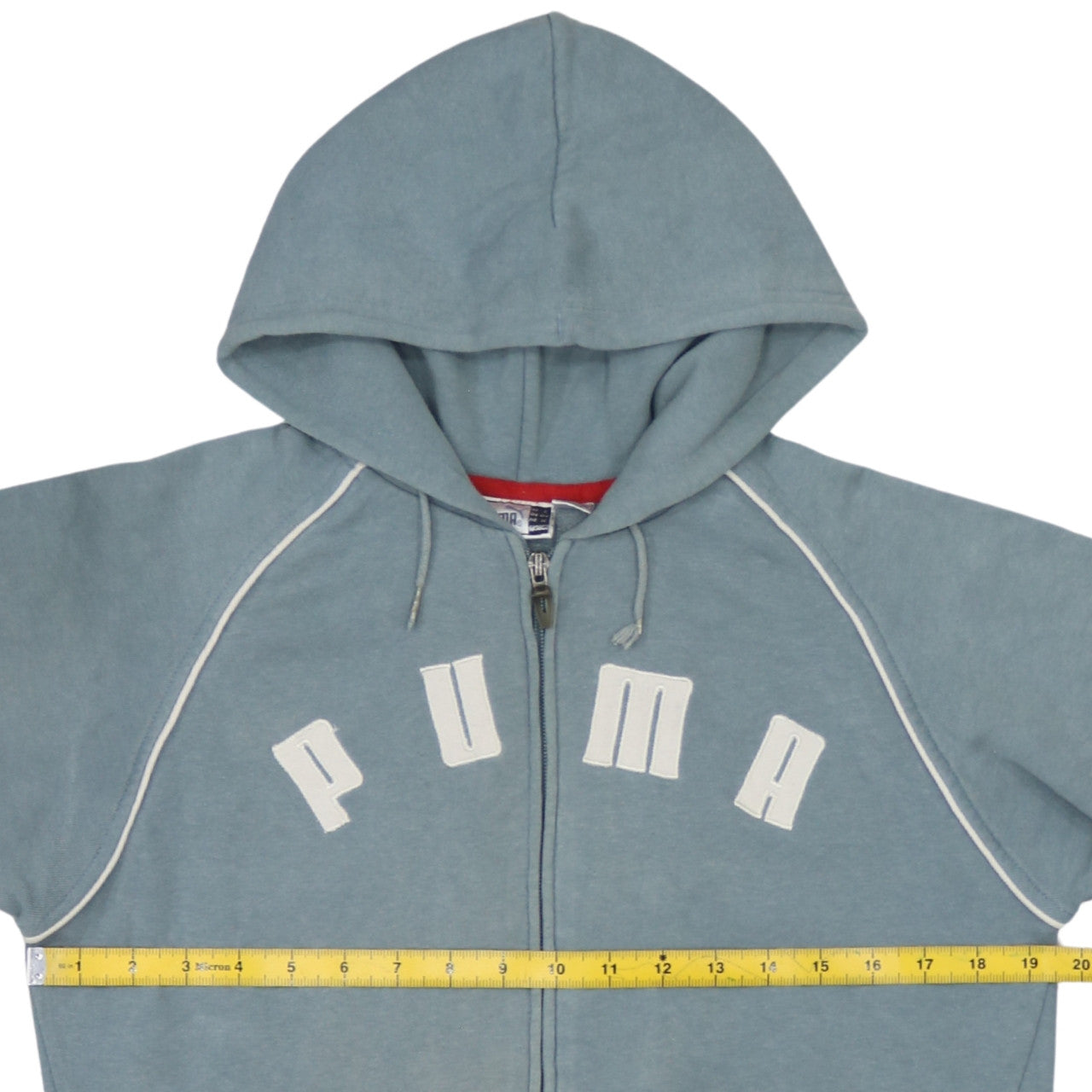 Puma Womens Blue Hooded Full Zip Sweatshirt Size 12